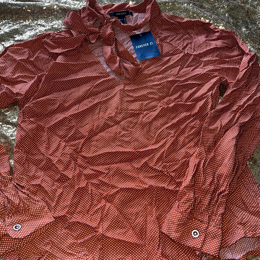 Polka dot dress shirt